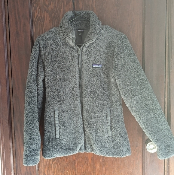 Patagonia Jackets & Blazers - Patagonia Los Gatos Deep Pule Fleece Gray Full Zip Jacket Women’s Small